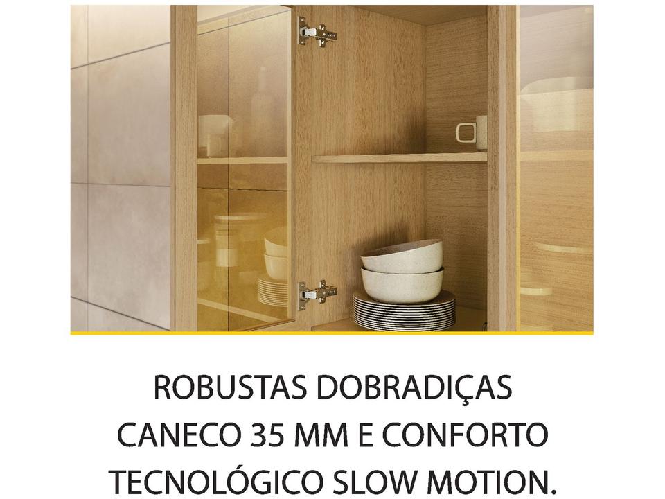 Armário de Cozinha Compacta Nesher Condessa 7 Portas 1 Gaveta 100% MDF - 7