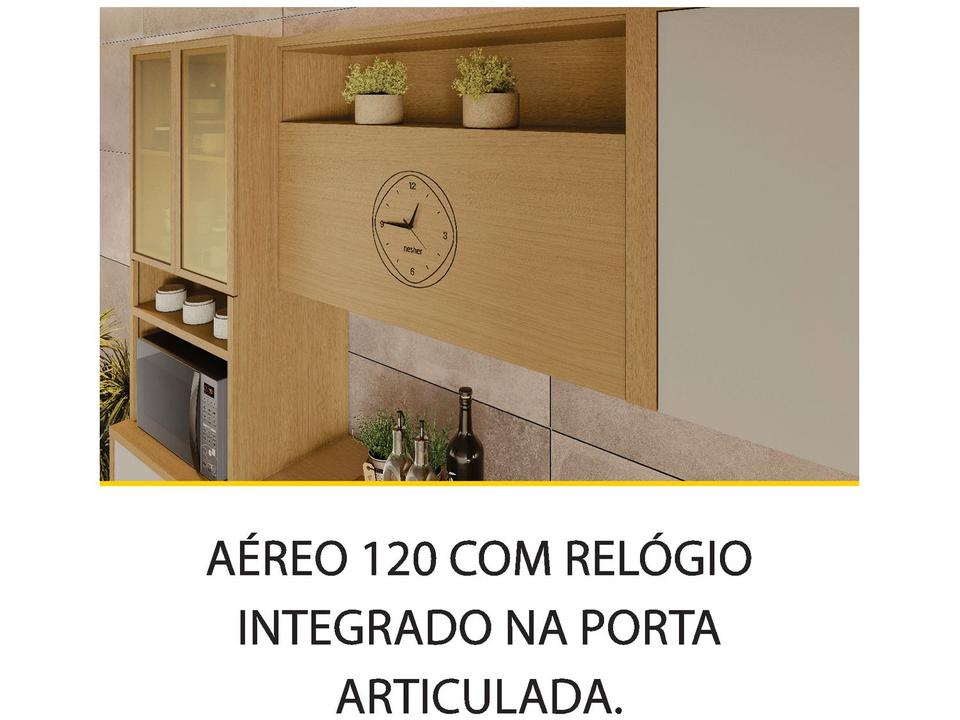 Armário de Cozinha Compacta Nesher Condessa 7 Portas 1 Gaveta 100% MDF - 4