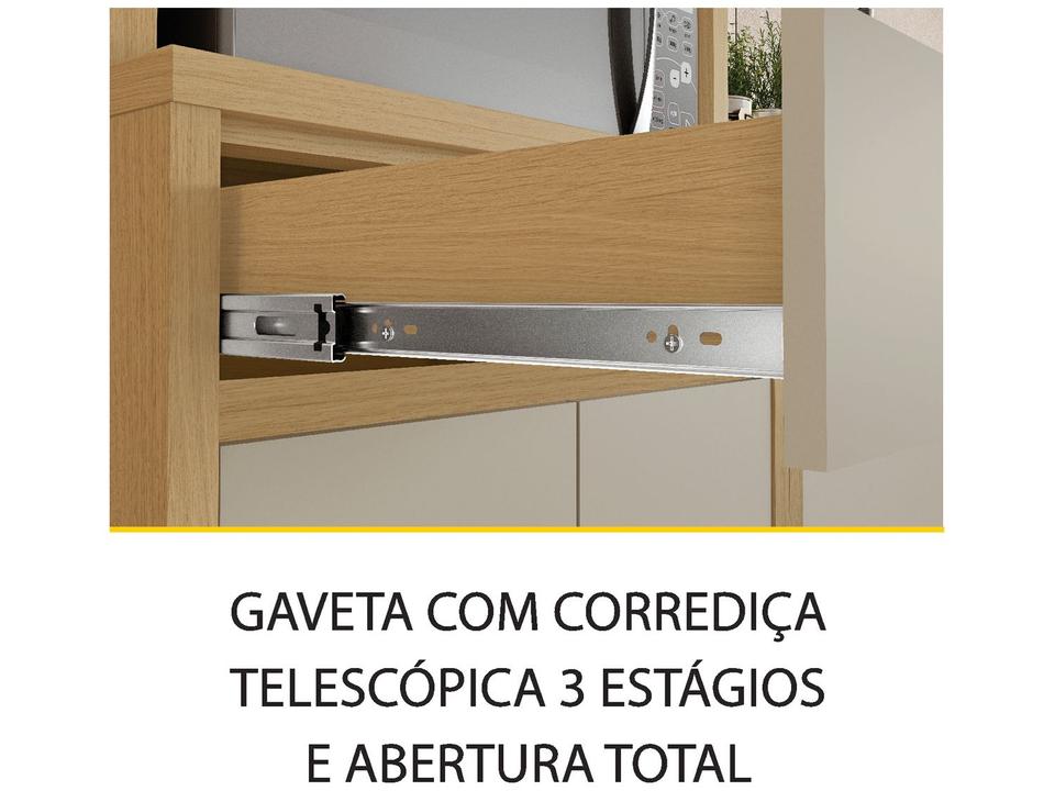 Armário de Cozinha Compacta Nesher Condessa 7 Portas 1 Gaveta 100% MDF - 6