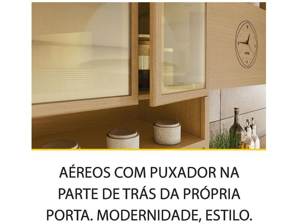 Armário de Cozinha Compacta Nesher Condessa 7 Portas 1 Gaveta 100% MDF - 8