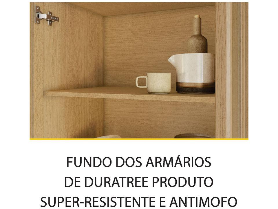 Armário de Cozinha Compacta Nesher Realeza com Balcão 100% MDF 6 Portas 3 Gavetas - 13