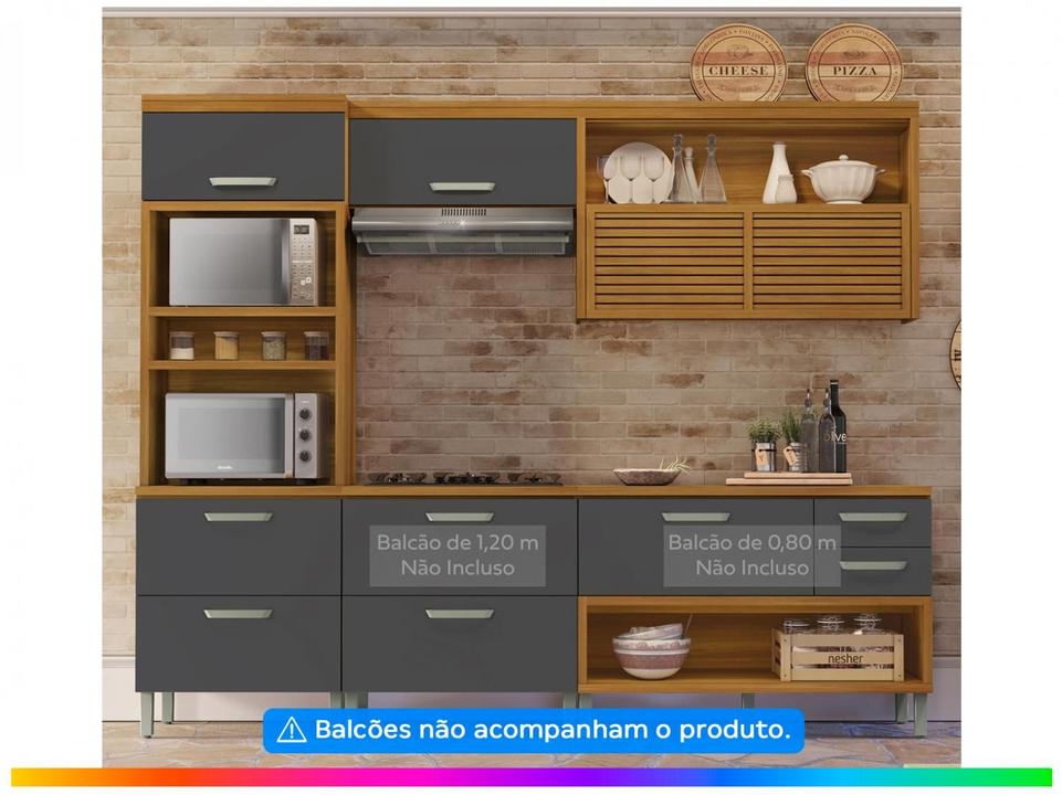 Armário de Cozinha Compacta Nesher Realeza Nicho para - 3