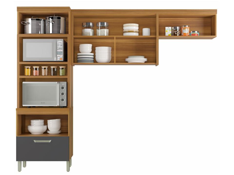 Armário de Cozinha Compacta Nesher Realeza Nicho para - 6