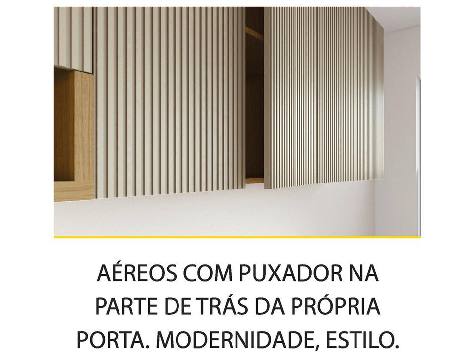 Armário de Cozinha Compacta Nesher Simone Mendes 8 Portas 1 Gavetas 100% MDF - 7