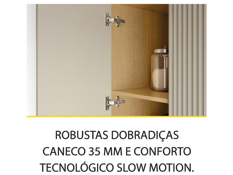 Armário de Cozinha Compacta Nesher Simone Mendes 8 Portas 1 Gavetas 100% MDF - 9
