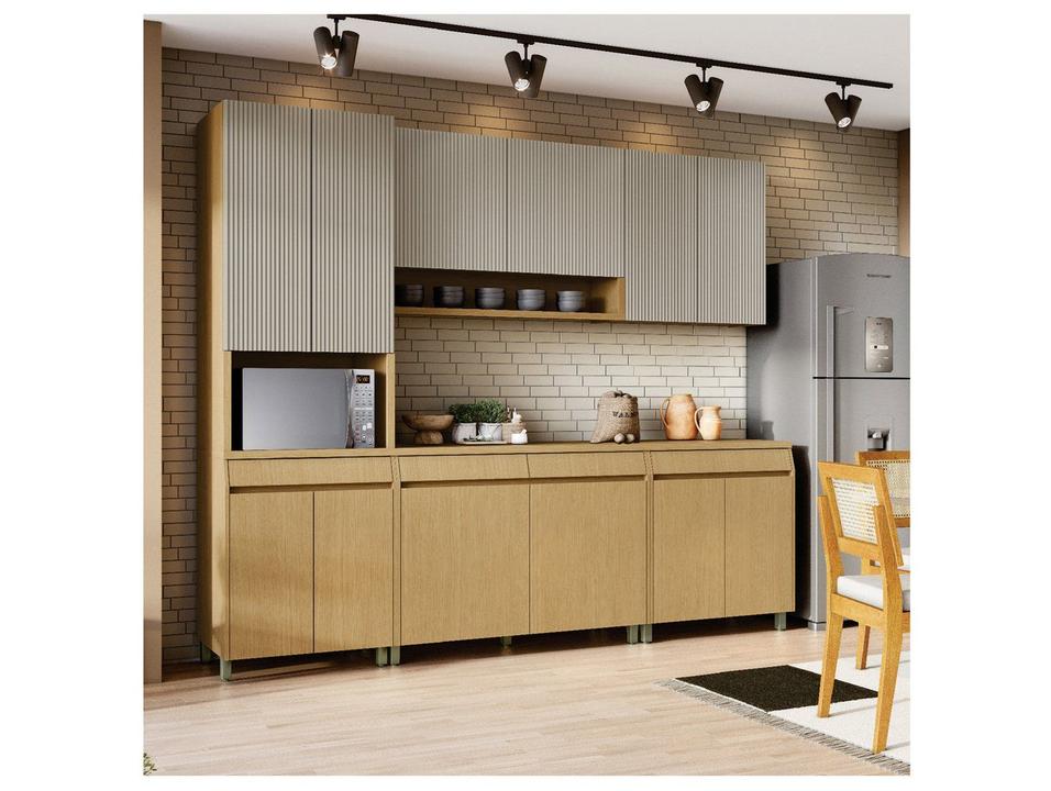 Armário de Cozinha Compacta Nesher Simone Mendes 8 Portas 1 Gavetas 100% MDF - 2