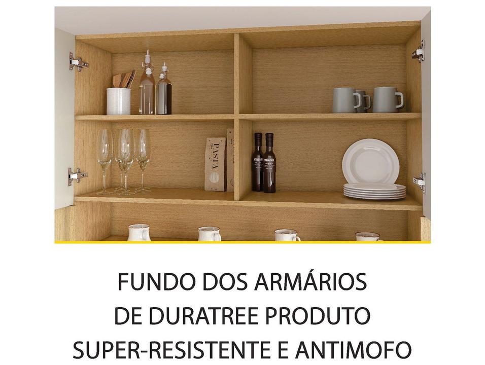 Armário de Cozinha Compacta Nesher Simone Mendes 8 Portas 1 Gavetas 100% MDF - 8