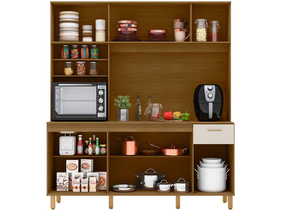 Armário de Cozinha Compacta Poliman Móveis Núria 9 Portas 1 Gaveta - 3