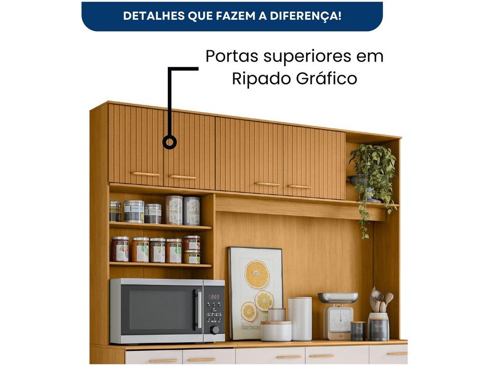 Armário de Cozinha Compacta Poliman Móveis Núria 9 Portas 1 Gaveta - 9
