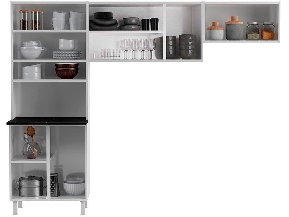 Armário de Cozinha Compacta Telasul Cristal 9 Portas de Aço - 5