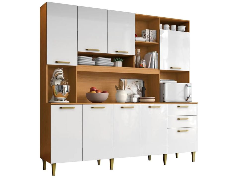Armário de Cozinha Completa Aramóveis Kit Mega 9 Portas 2 Gavetas - 2