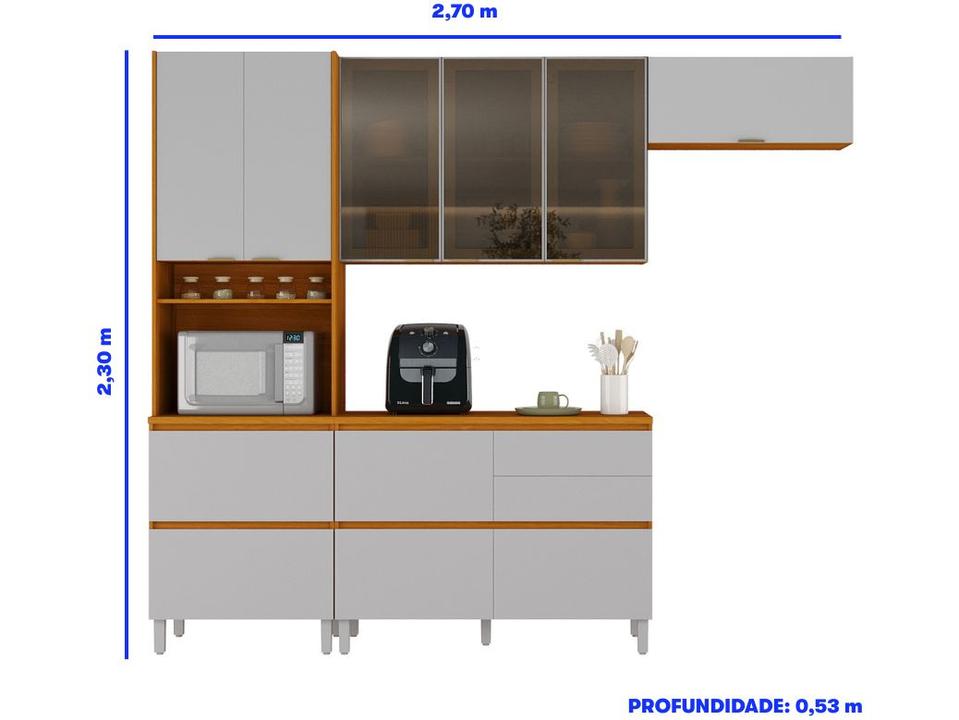 Armário de Cozinha Completa Itatiaia Lumina 11 Portas 2 Gavetas - 4