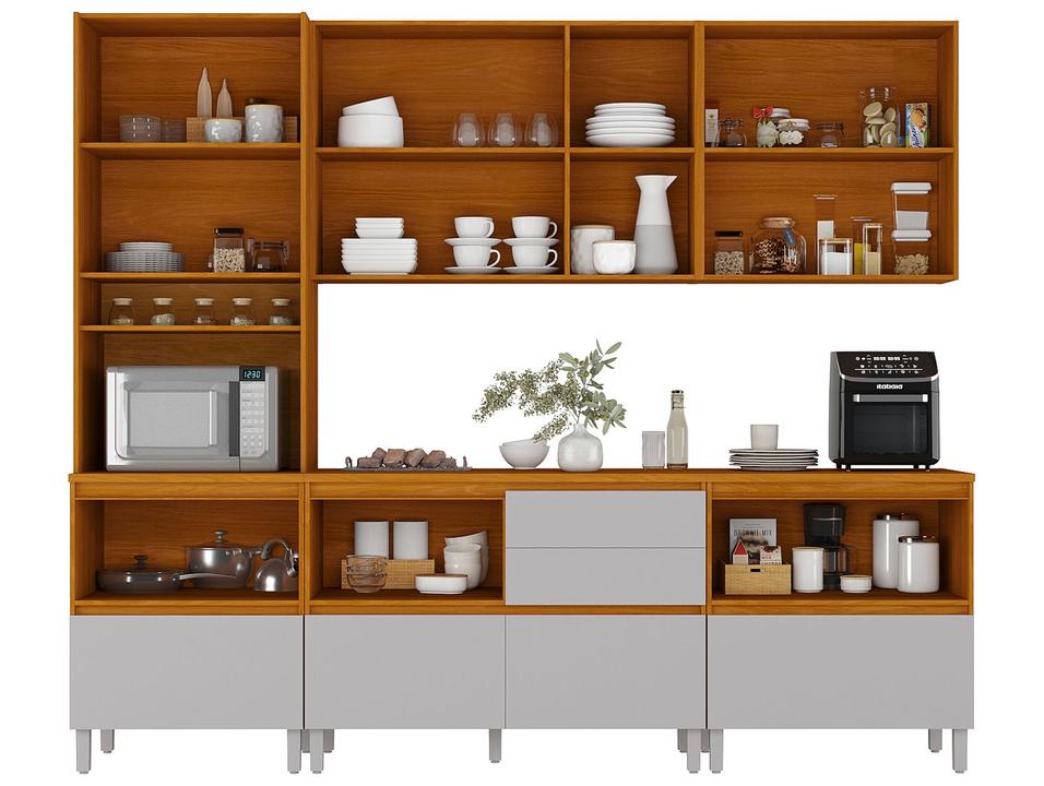 Armário de Cozinha Completa Itatiaia Lumina 14 Portas 2 Gavetas - 2