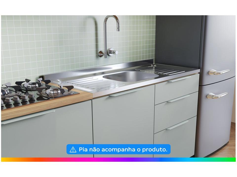 Armário de Cozinha Completa Nesher Duquesa 100% MDF com Balcão 5 Portas 4 Gavetas - 14