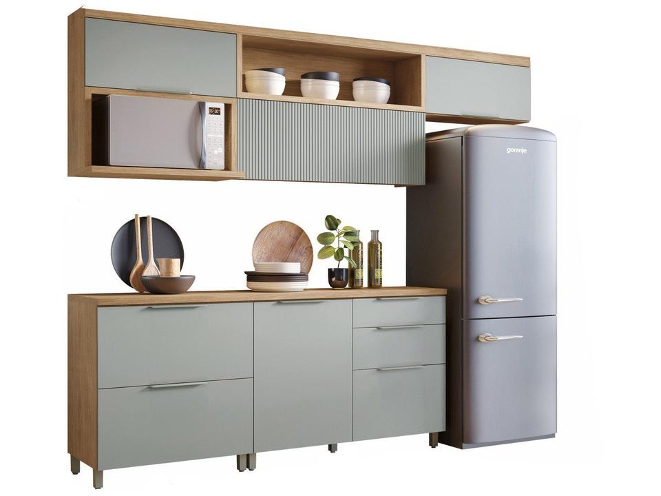 Armário de Cozinha Completa Nesher Duquesa 100% MDF com Balcão 5 Portas 4 Gavetas - 3