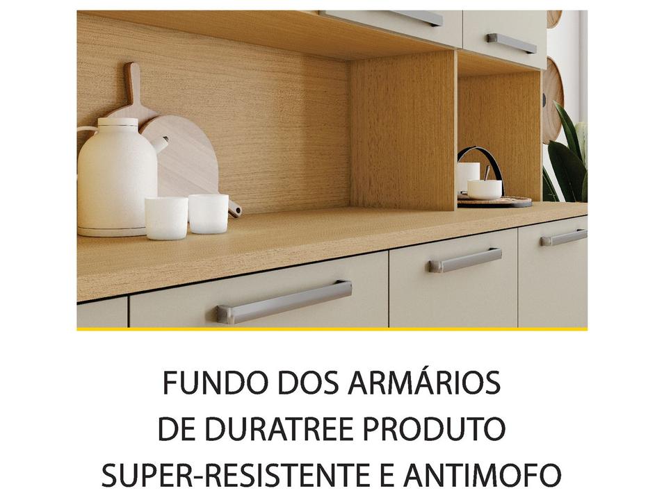 Armário de Cozinha Completa Nesher Nobreza com Balcão 7 Portas 2 Gavetas 100% MDF - 11