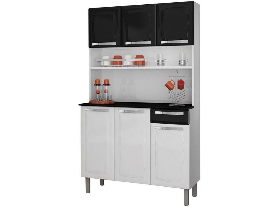 Armário de Cozinha Kit Compacta Itatiaia Rose Aço 6 Portas 1 Gaveta - 3