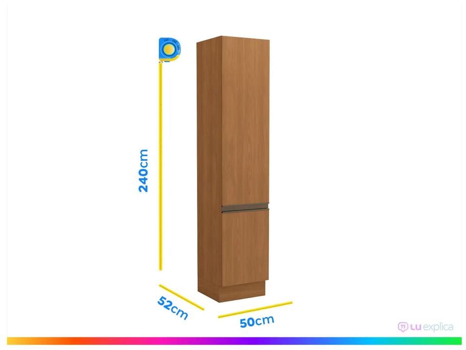 Armário de Cozinha Paneleiro Simples 2 Portas Kappesberg Maxxi - 5