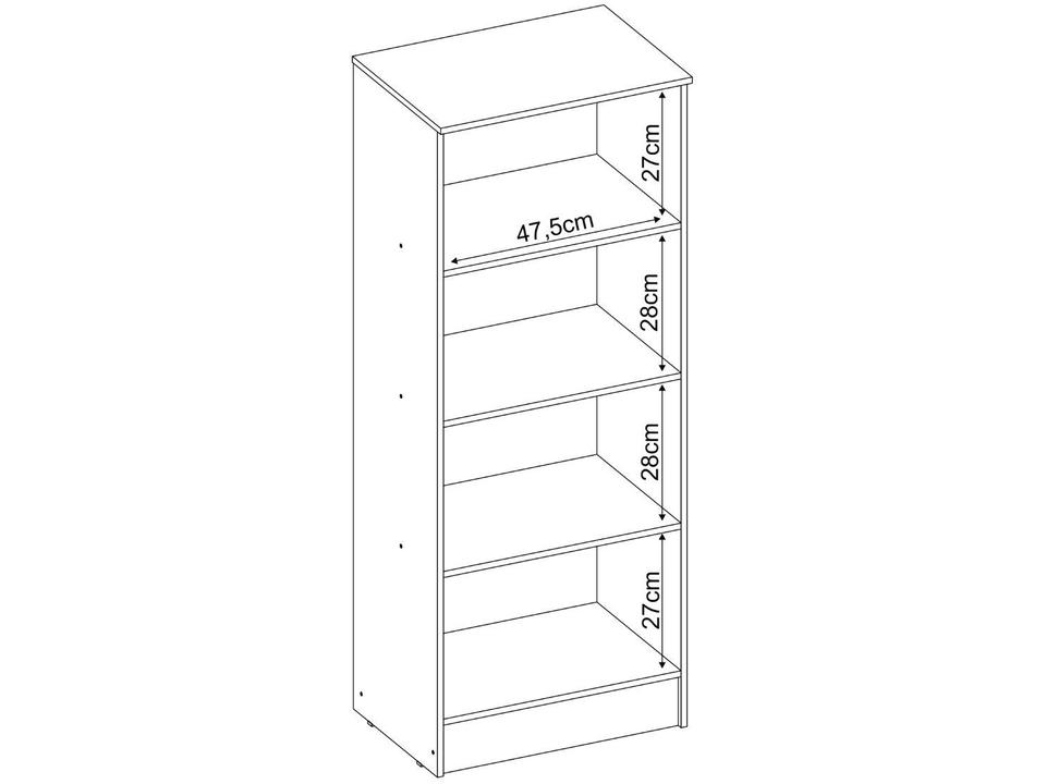 Armário Multiuso 2 Portas 3 Prateleiras Demóbile Viena - 11