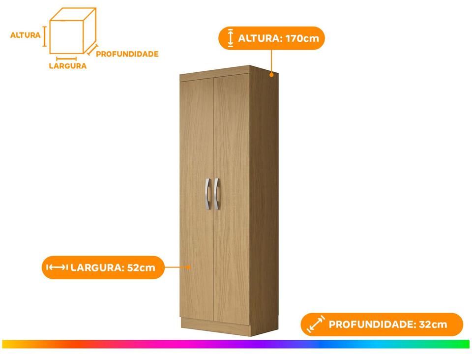 Armário Multiuso 2 Portas Aramóveis New - 1
