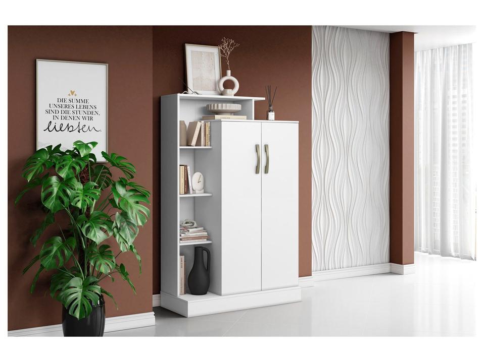 Armário Office Multiuso 2 Portas 7 Prateleiras Aramóveis Florença - 2