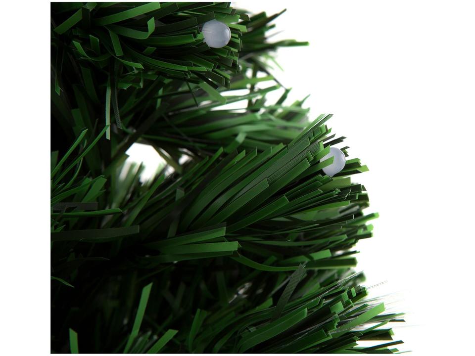 Árvore de Natal Fibra Ótica Verde 60cm com Luzes - 4