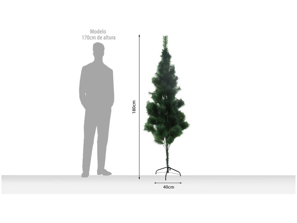 Árvore de Natal Pinheiro 180cm Verde 228 Galhos - 5