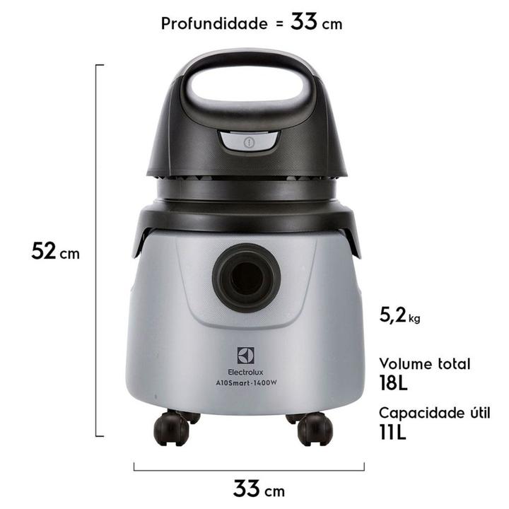 Aspirador Água e Pó Electrolux 1400W Sopro 18L A10N1 - 1