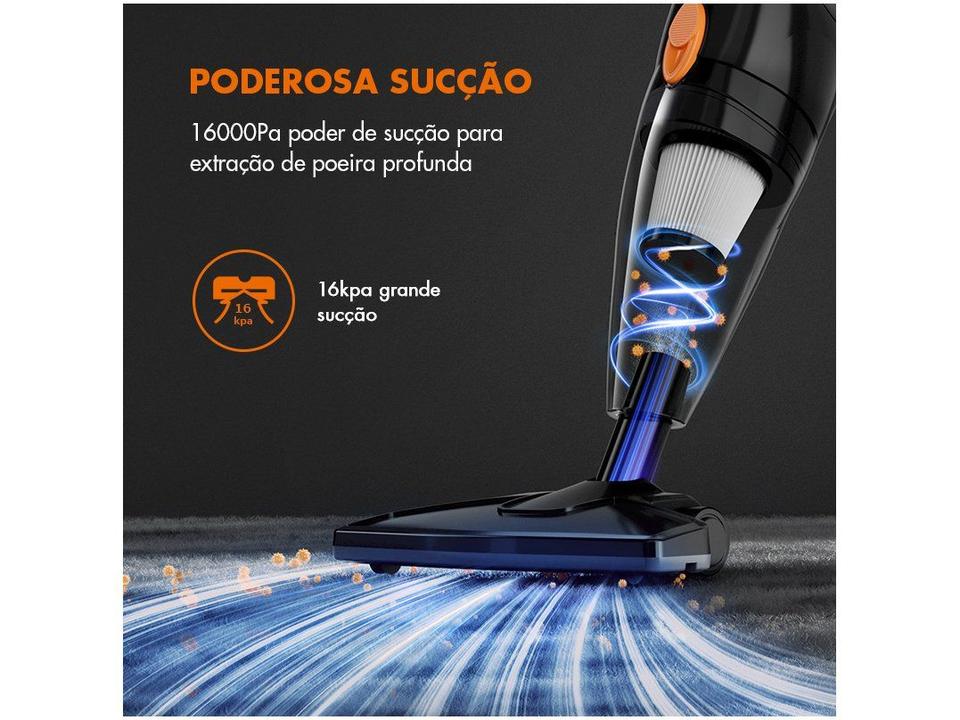 Aspirador de Pó 2 em 1 Gaabor com Filtro HEPA 1000W Smart Sweep Preto - 4
