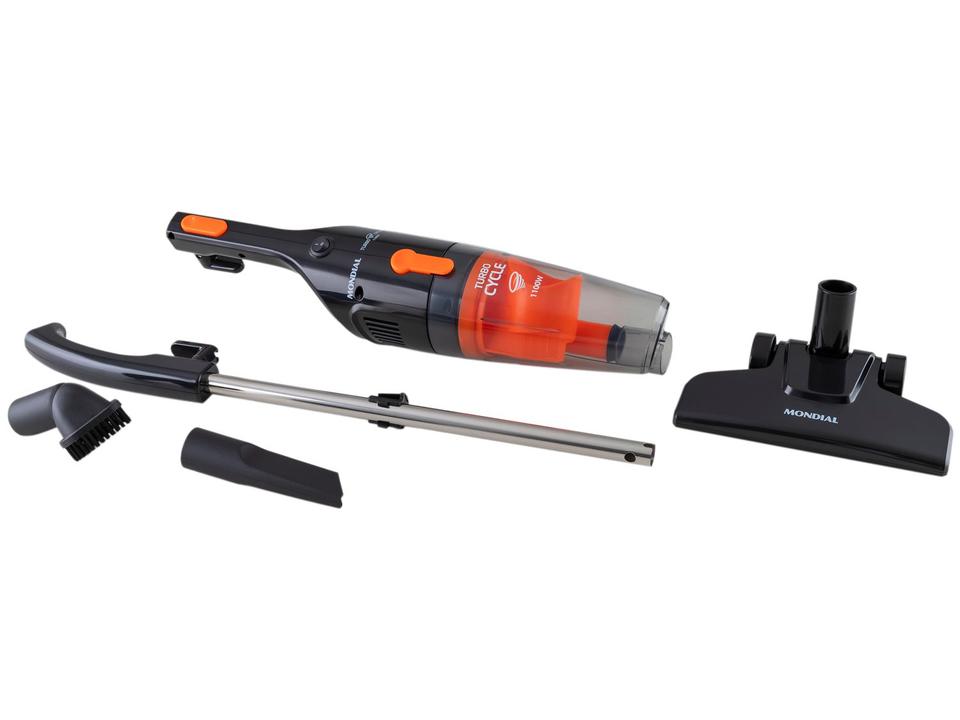 Aspirador de Pó 2 em 1 Mondial 1100W AP-35 Preto e Laranja - 13