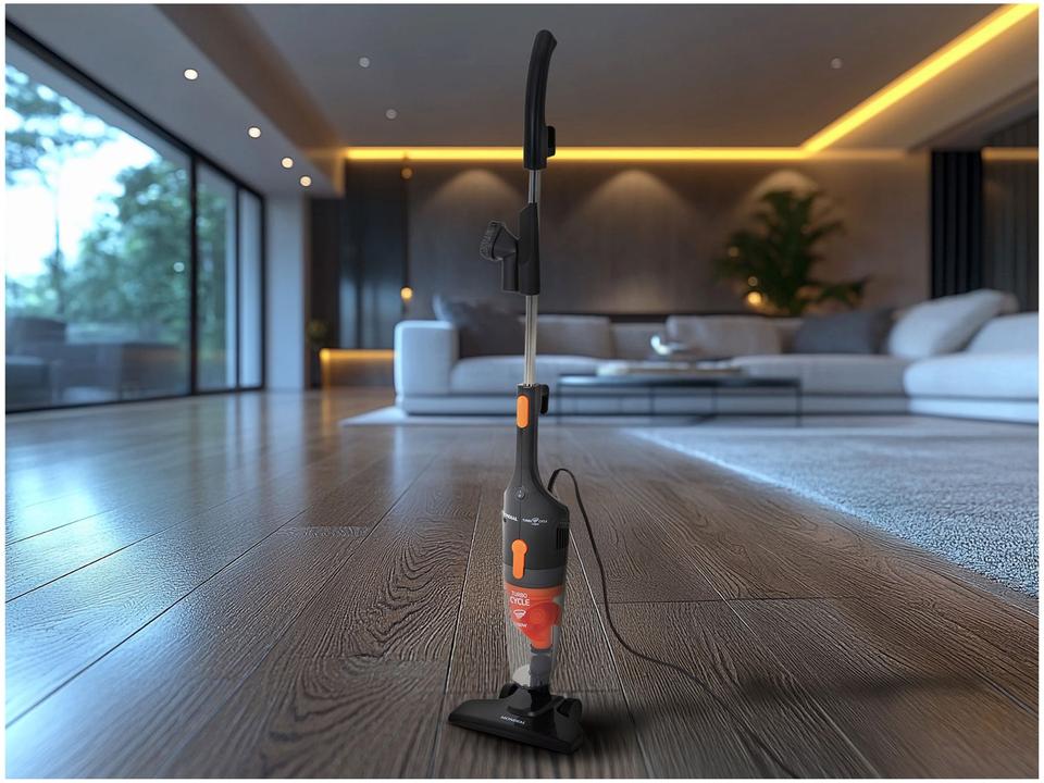 Aspirador de Pó 2 em 1 Mondial 1100W AP-35 Preto e Laranja - 8