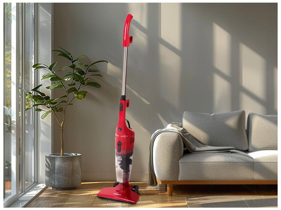 Aspirador de Pó 2 em 1 Mondial 1100W Turbo Cycle AP-36 Vermelho e Preto - 2