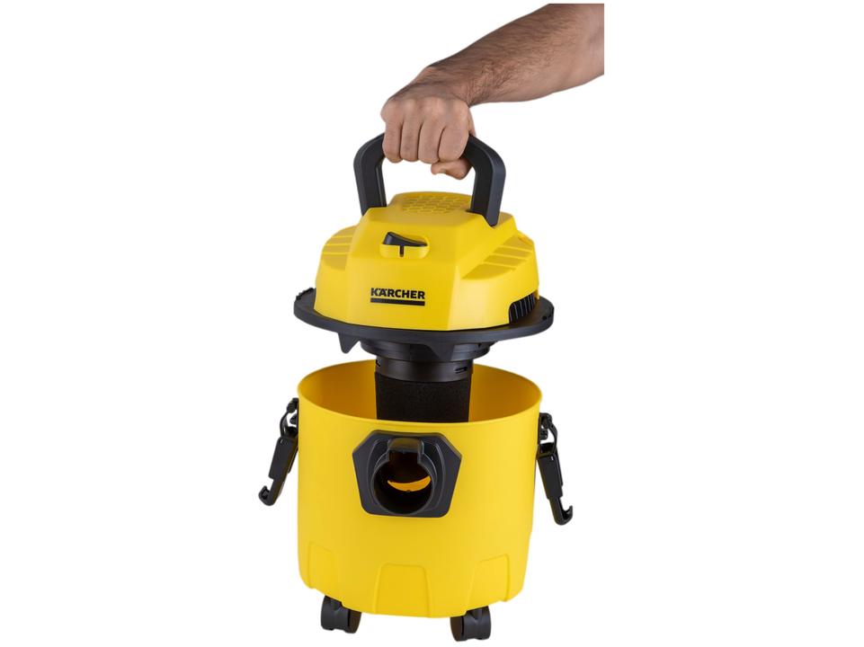 Aspirador de Pó e Água 3 em 1 Kärcher 1500W WDL 1 Amarelo - 9