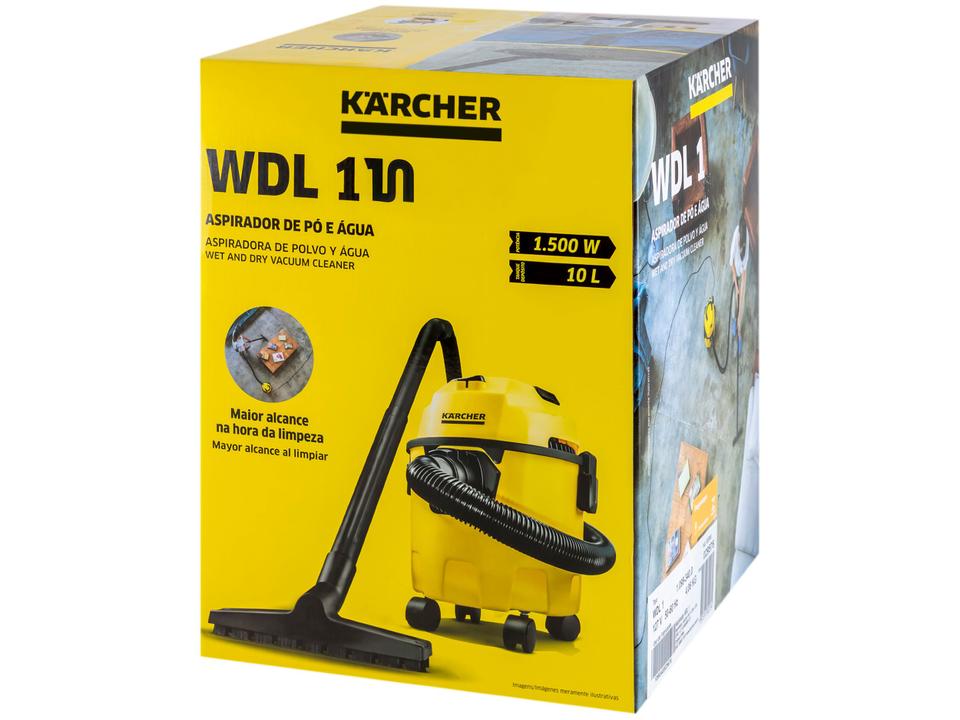 Aspirador de Pó e Água 3 em 1 Kärcher 1500W WDL 1 Amarelo - 11