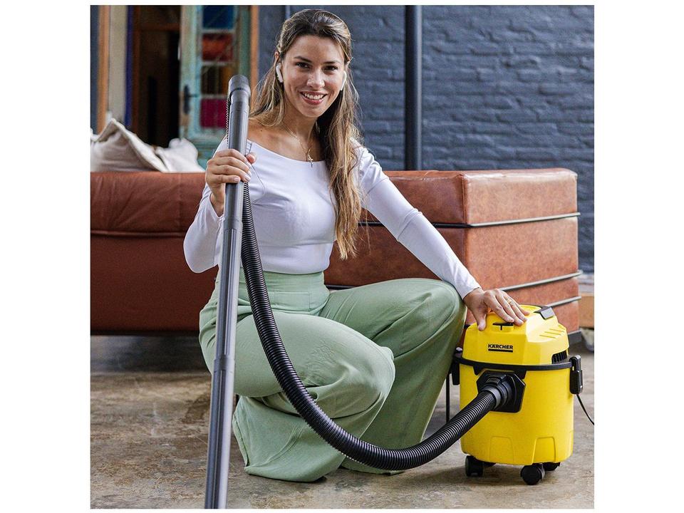 Aspirador de Pó e Água 3 em 1 Kärcher 1500W WDL 1 Amarelo - 4