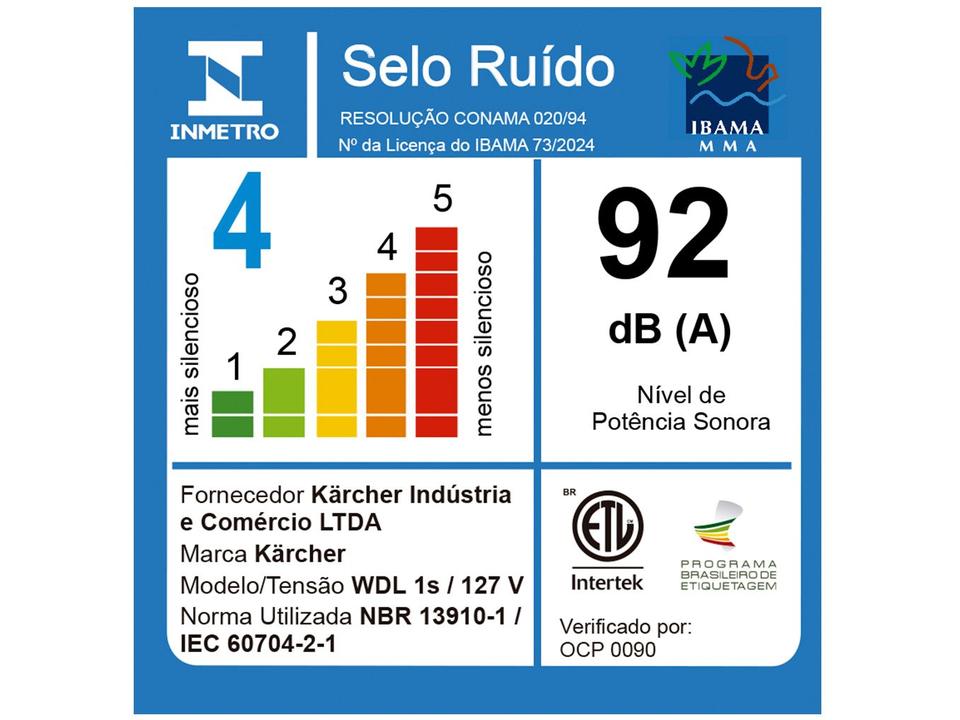 Aspirador de Pó e Água 3 em 1 Kärcher com Filtro HEPA 1700W WDL 1S Amarelo - 9