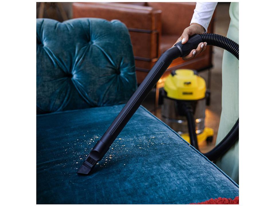 Aspirador de Pó e Água 3 em 1 Kärcher com Filtro HEPA 1700W WDL 1S Amarelo - 2