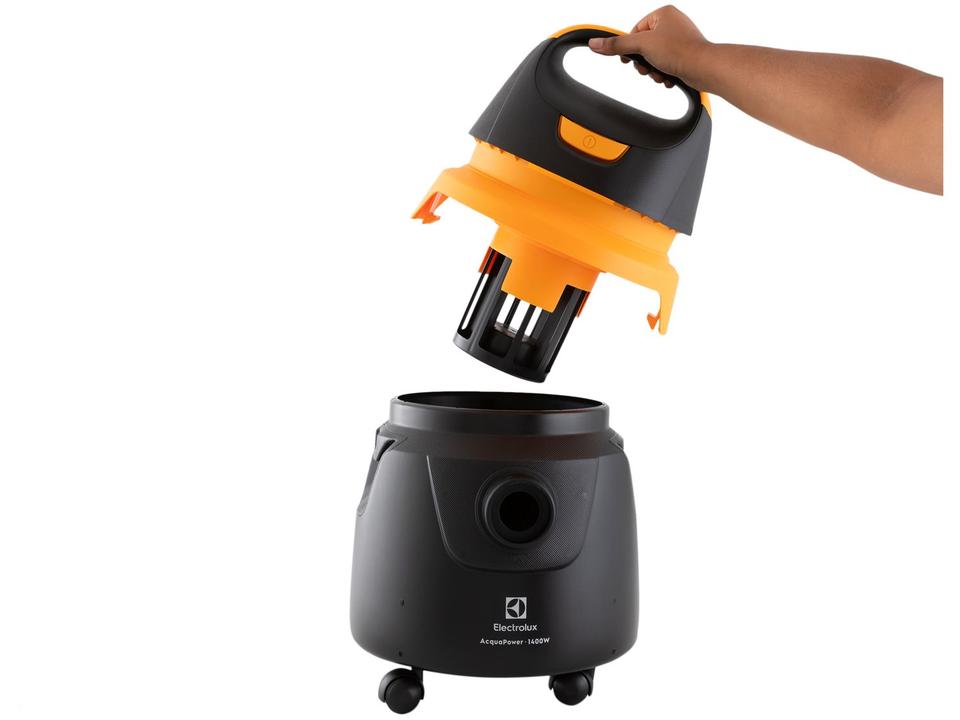 Aspirador de Pó e Água Electrolux 1400W Acqua Power Preto e Amarelo AQP20 - 12