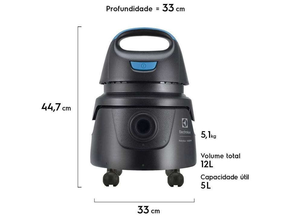 Aspirador de Pó e Água Electrolux 1400W AWD01 Preto 3011AH - 2
