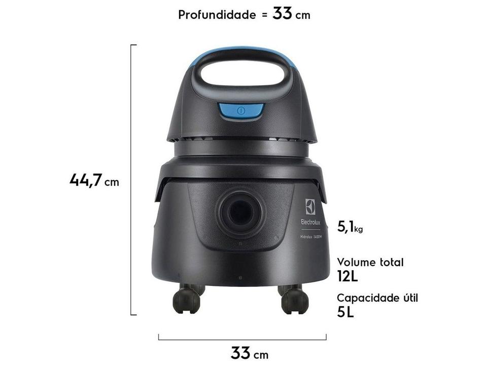 Aspirador de Pó e Água Electrolux 1400W AWD01 Preto 3011AHBR411 - 2