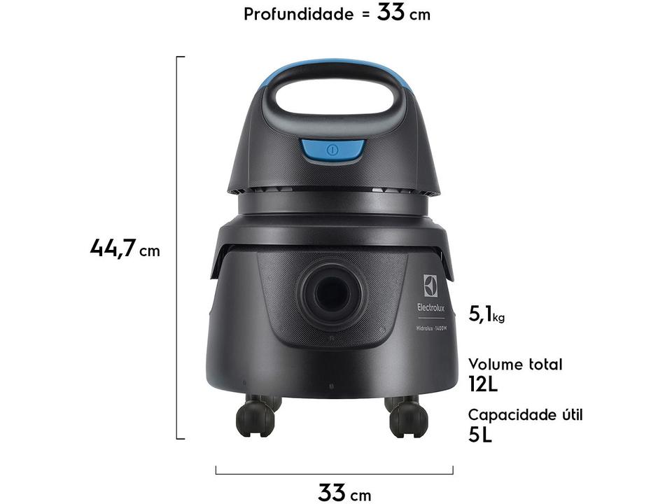 Aspirador de Pó e Água Electrolux 1400W - AWD01 - 220 V - 8