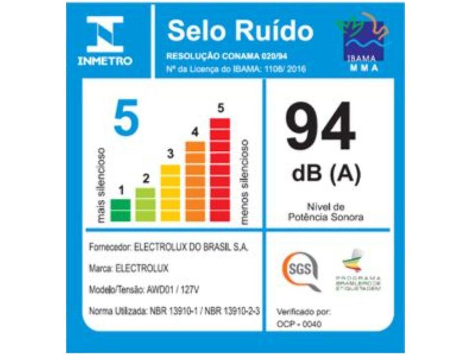 Aspirador de Pó e Água Electrolux 1400W - 12