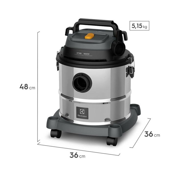 Aspirador de Pó e Água Inox Electrolux 1800W 20L GT20i - 1