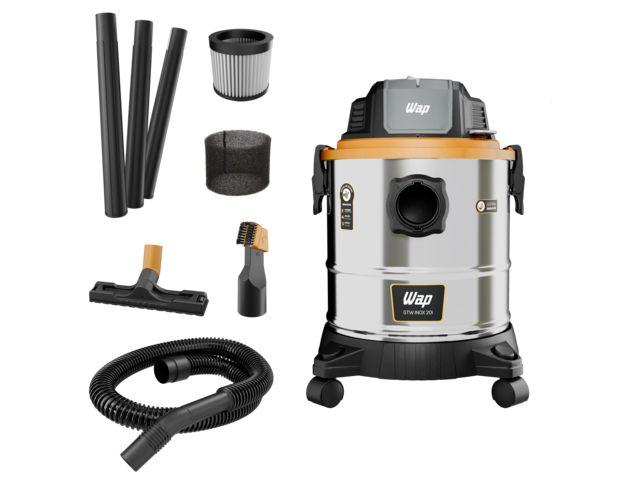 Aspirador de Pó e Água Wap com Filtro HEPA 1900W GTW Inox 20i Inox e Preto FW010265 - 1