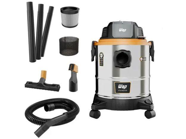 Aspirador de Pó e Água Wap com Filtro HEPA 1900W GTW Inox 20i Inox e Preto FW010266 - 2