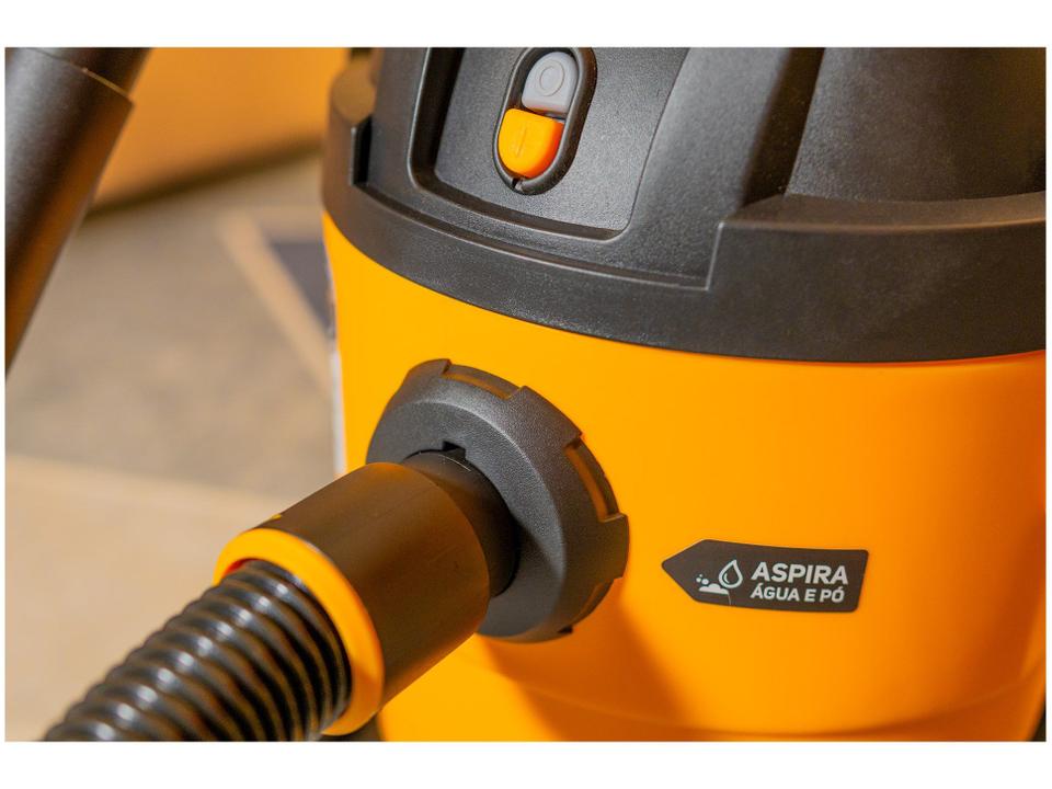 Aspirador de Pó e Água Wap GTW 10 com Porta Acessórios 1400W Amarelo e Preto - 23
