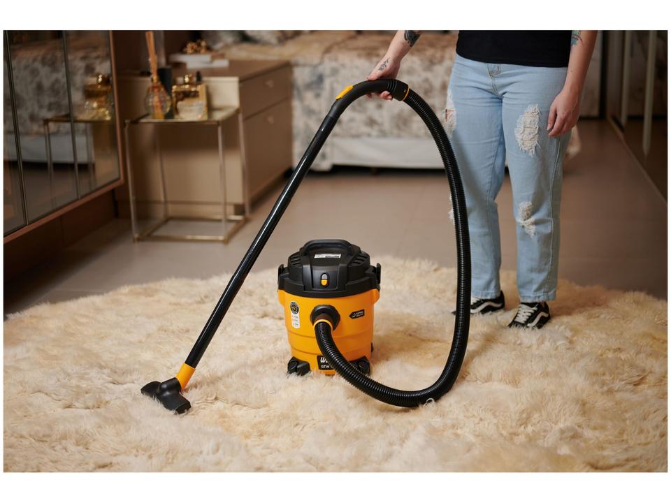Aspirador de Pó e Água Wap GTW 10 com Porta Acessórios 1400W Amarelo e Preto - 16