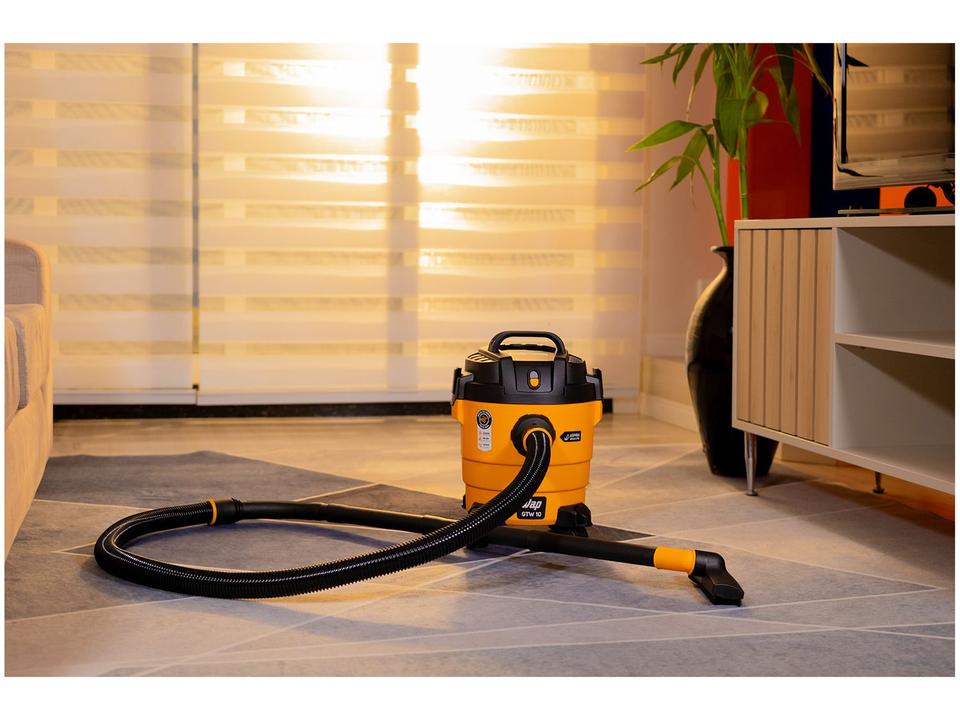 Aspirador de Pó e Água Wap GTW 10 com Porta Acessórios 1400W Amarelo e Preto - 17