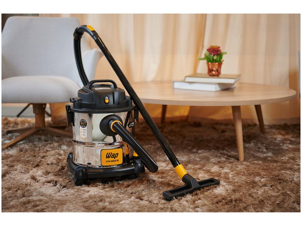 Aspirador de Pó e Água Wap GTW Inox 20 com Porta Acessórios 1600W Inox e Preto - 2