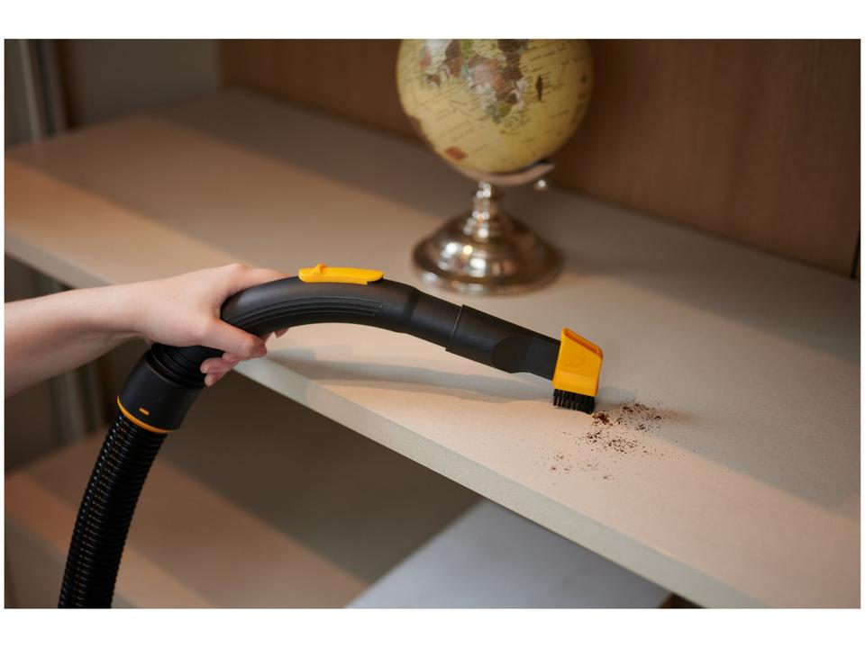 Aspirador de Pó e Água Wap GTW Inox 20 com Porta Acessórios 1600W Inox e Preto - 14